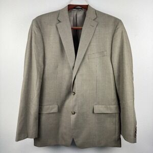 LAUREN RALPH LAUREN Mens Blazer Jacket‎ Sport Coat Brown Houndstooth - 46L